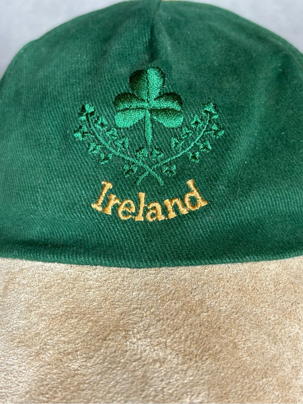 Vintage Shandon Ireland Embroidered Adjustable Baseball Hat Cap-Green-Men OS